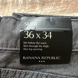 NWT Men’s BR Grey Slim Jean 36x34!
